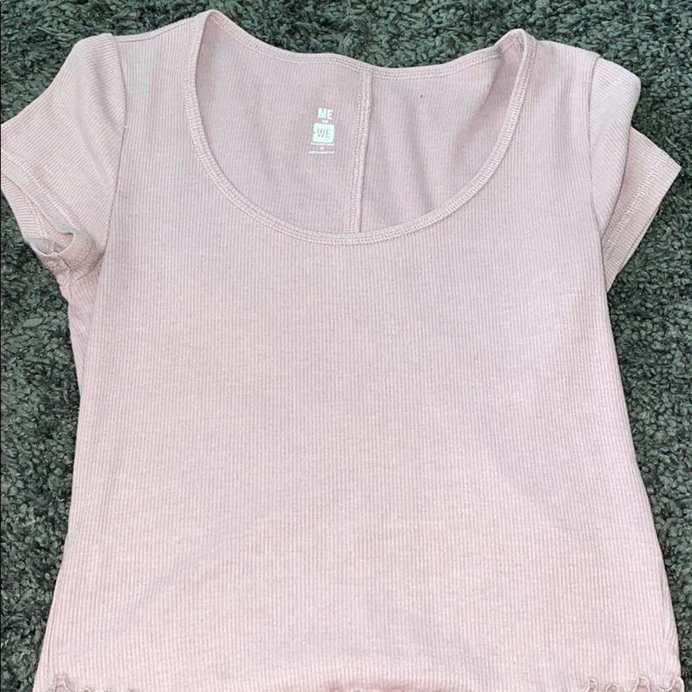 Purple Pacsun crop shirt